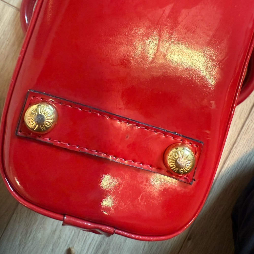 Louis Vuitton X Supreme Collab Logo Coquelicot Epi Red Leather Alma BB Bag - Picture 9 of 17